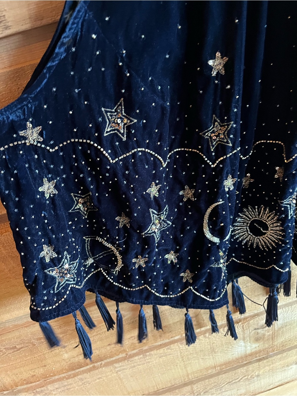FREE PEOPLE - Velvet Celestial Halter - Picture 3 of 7